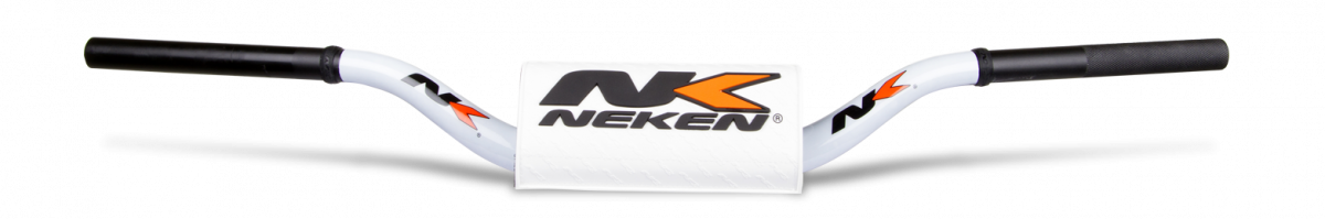 Neken Aluminum Oversize Handlebars R00182CWH White with White Pad K-Bar 7/8in. 